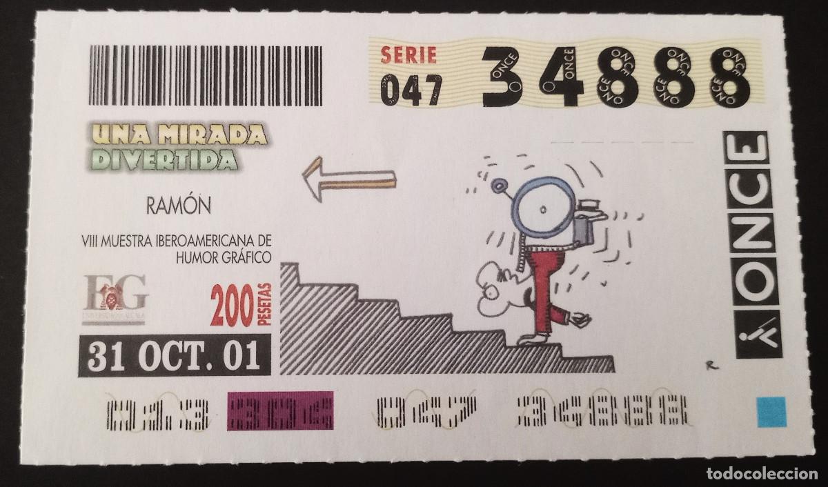 ONCE Coupons: CUP&Oacute;N ONCE - 31/OCTUBRE/2001 - UNA MIRADA DIVERTIDA - RAM&Oacute;N