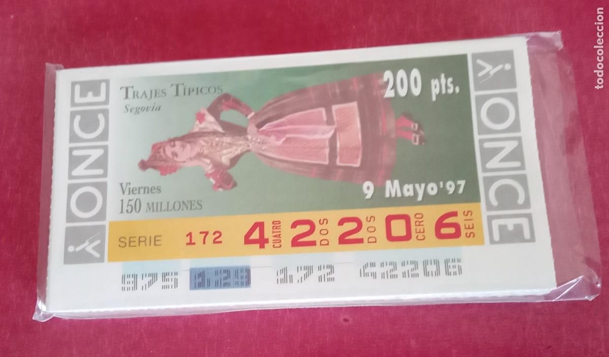 Cupones ONCE: COLECCION COMPLETA DE LA ONCE DE TRAJES TIPICOS REGIONALES