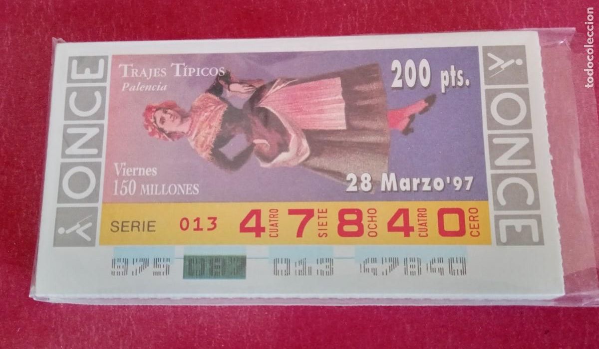 Cupones ONCE: COLECCION COMPLETA DE LA ONCE DE TRAJES TIPICOS REGIONALES