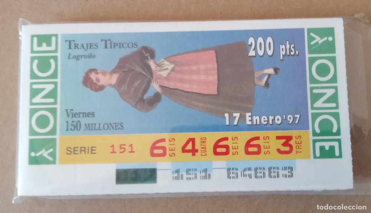Cupones ONCE: coleccion completa de cupones de la ONCE de trajes regionales