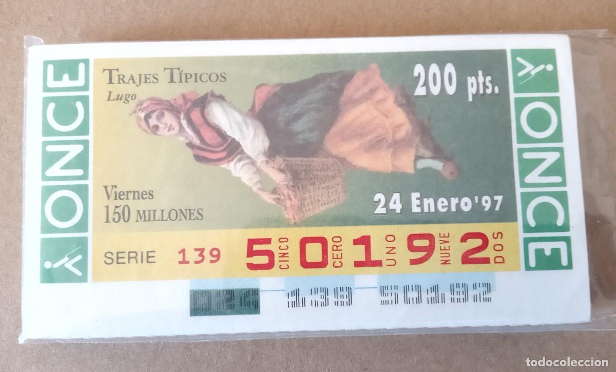 Cupones ONCE: coleccion completa de cupones de la ONCE de trajes regionales