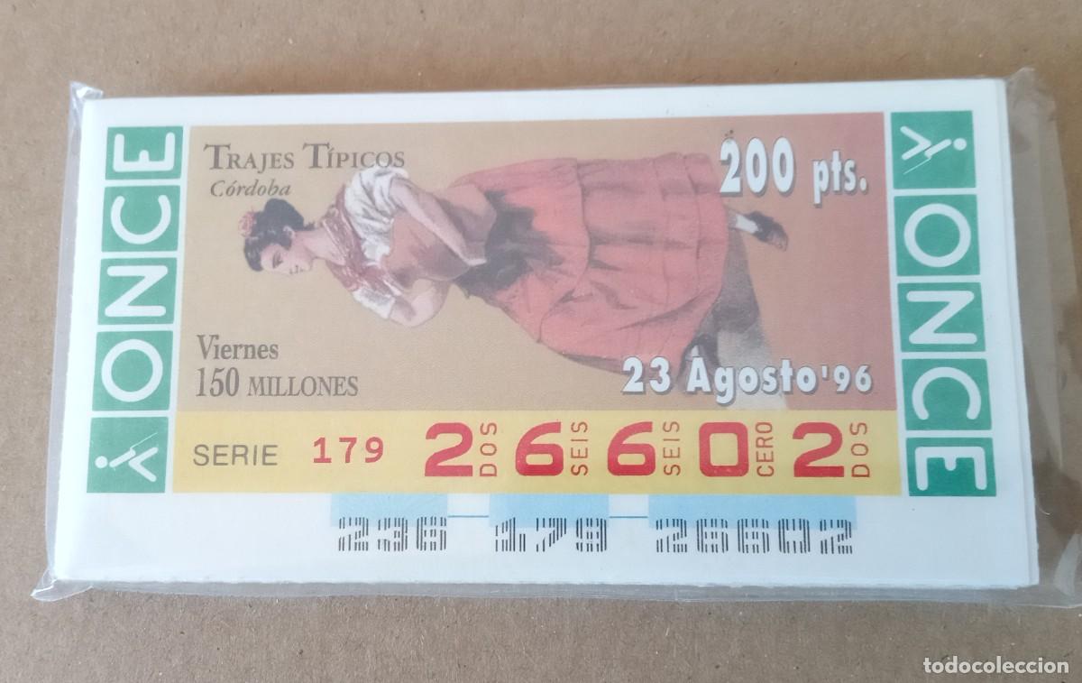 Cupones ONCE: colecci&oacute;n completa de la ONCE de trajes regionales