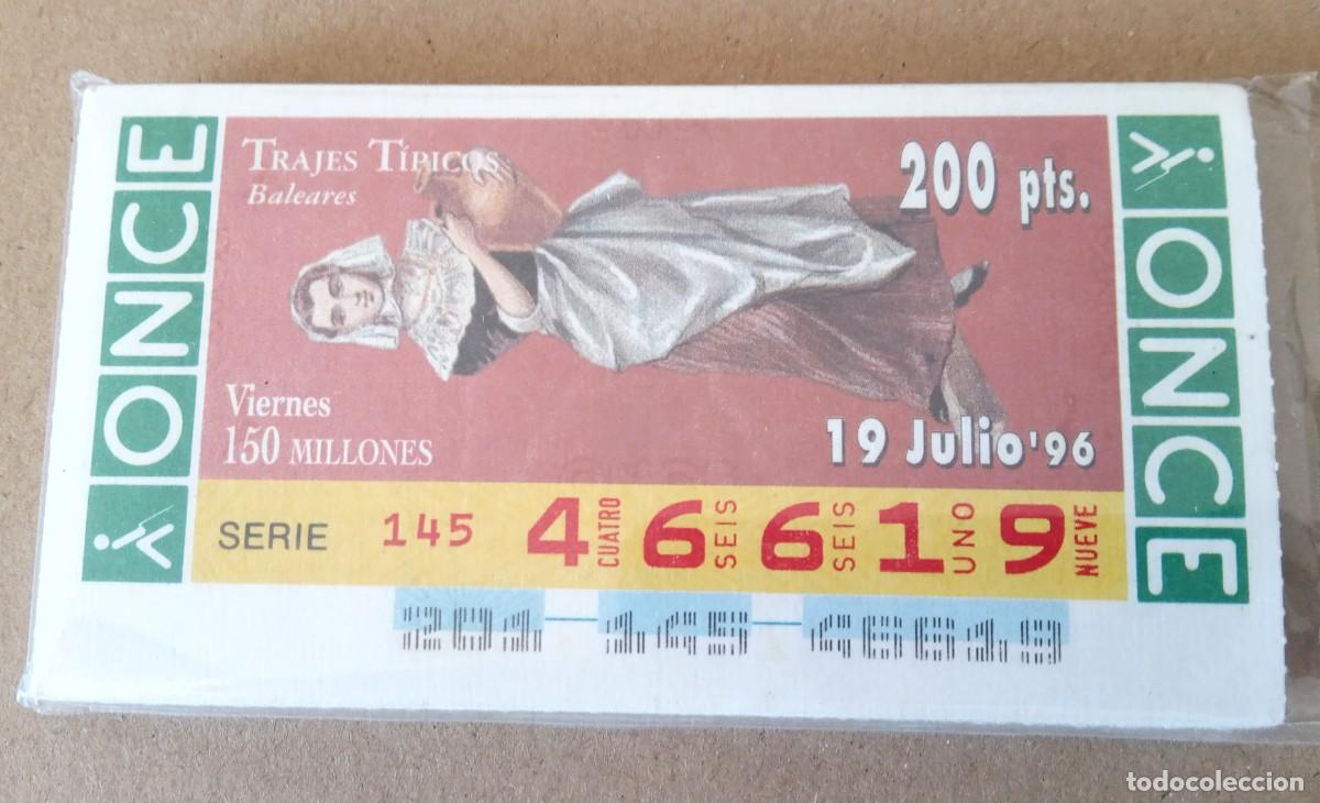Cupones ONCE: colecci&oacute;n completa de la ONCE de trajes regionales