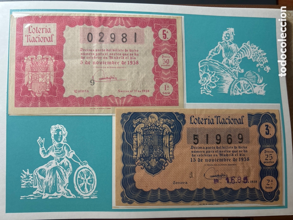 Cupones ONCE: Loteria A&ntilde;o 1958 Completo con 36 Sorteos - Foto 16