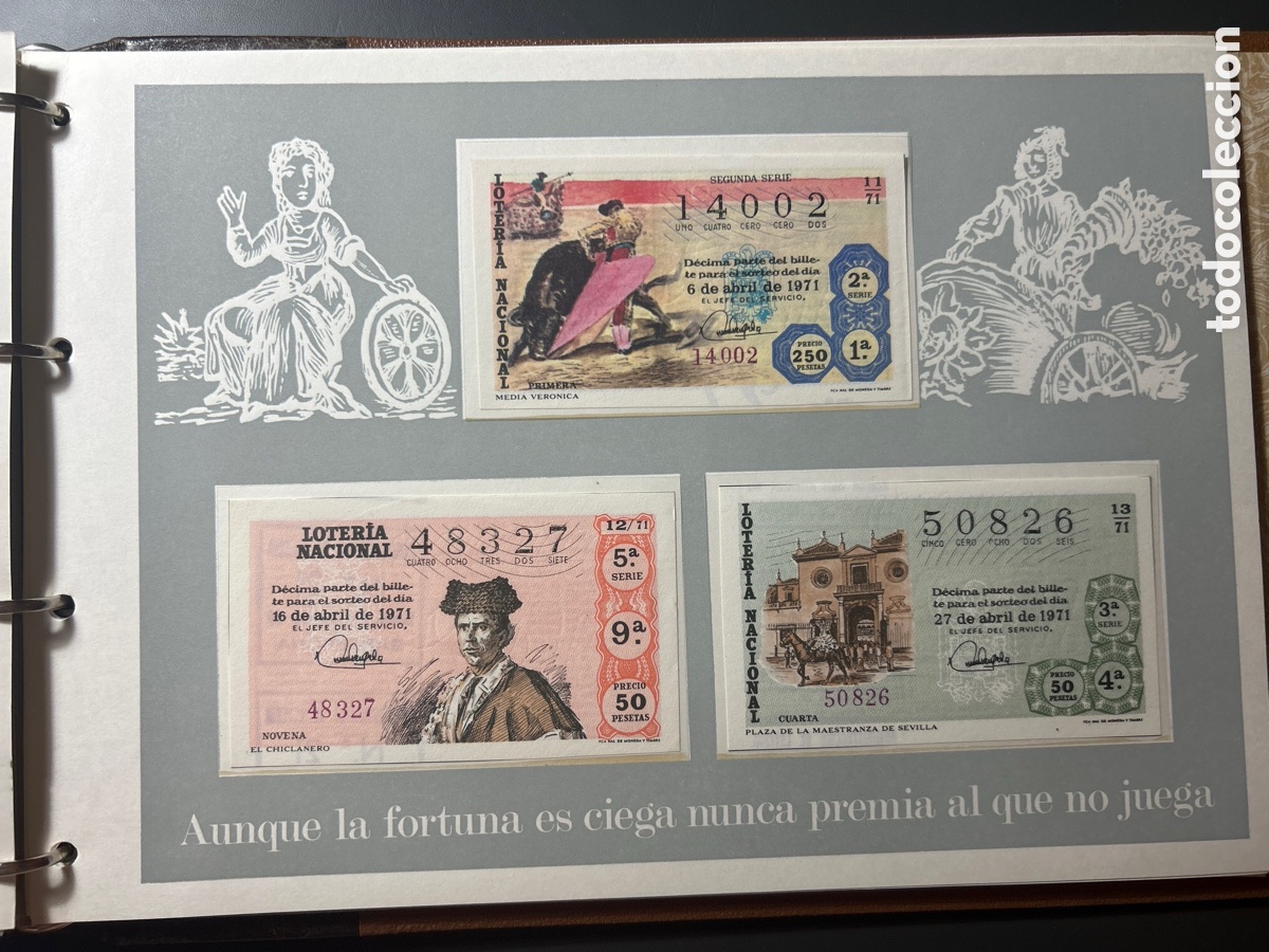 Cupones ONCE: Loteria A&ntilde;o 1971 Completo con 40 Sorteos - Foto 4