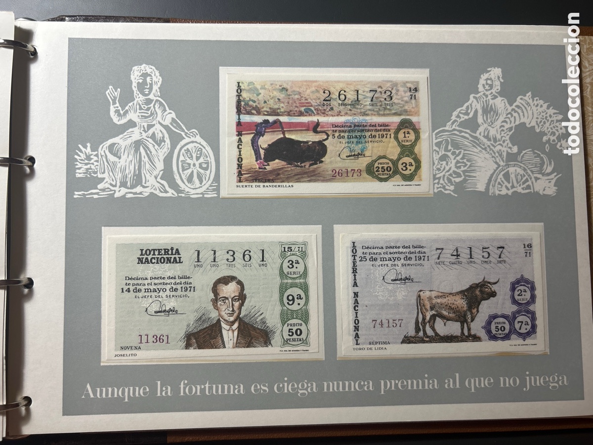 Cupones ONCE: Loteria A&ntilde;o 1971 Completo con 40 Sorteos - Foto 5