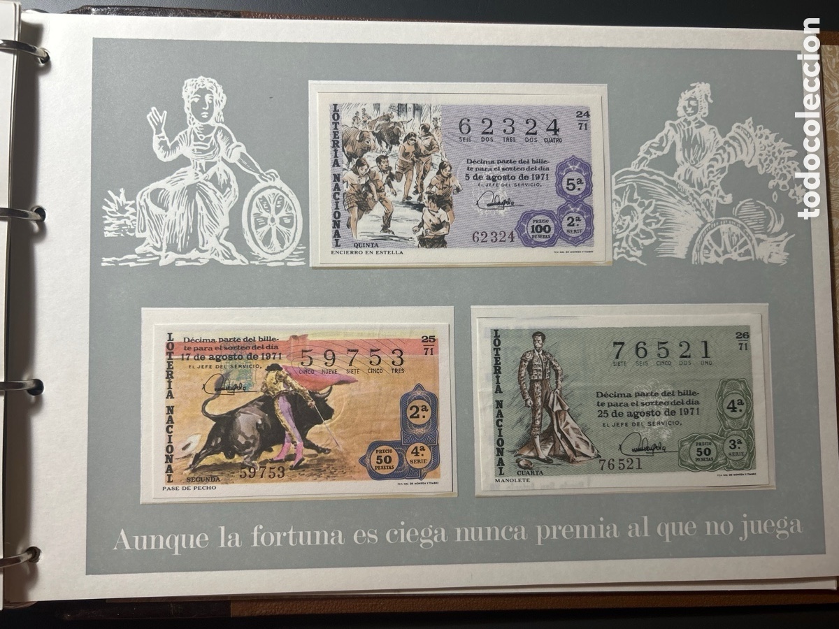 Cupones ONCE: Loteria A&ntilde;o 1971 Completo con 40 Sorteos - Foto 8