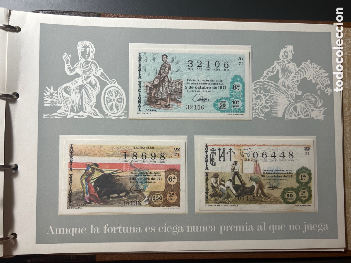 Cupones ONCE: Loteria A&ntilde;o 1971 Completo con 40 Sorteos - Foto 10