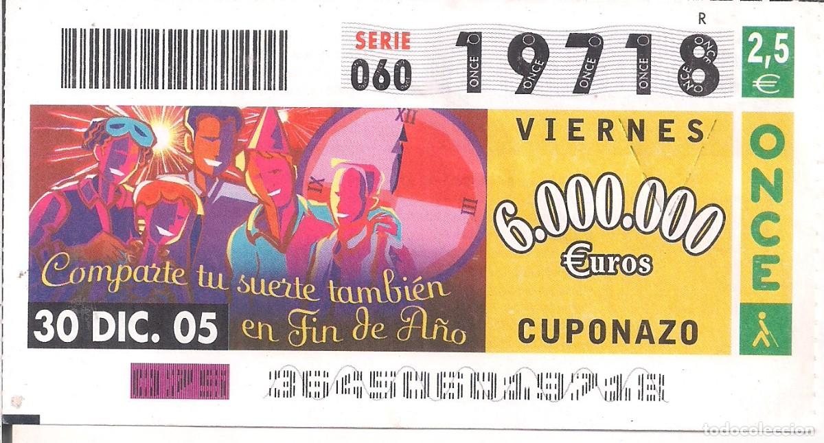 Cupones ONCE: CUPON ONCE 30/DICIEMBRE/2005 - Foto 1