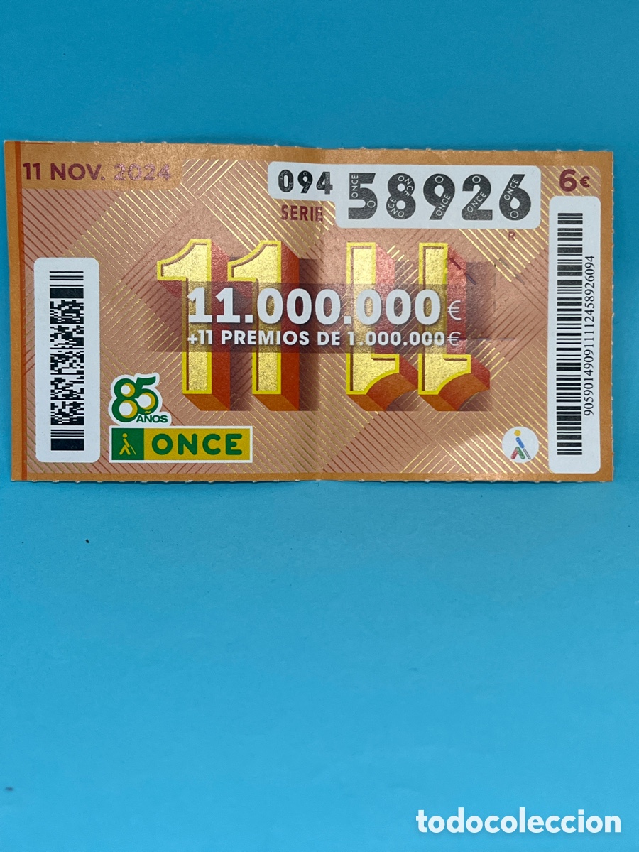 Cupones ONCE: CUPON ONCE 11-11 2024 - Foto 1