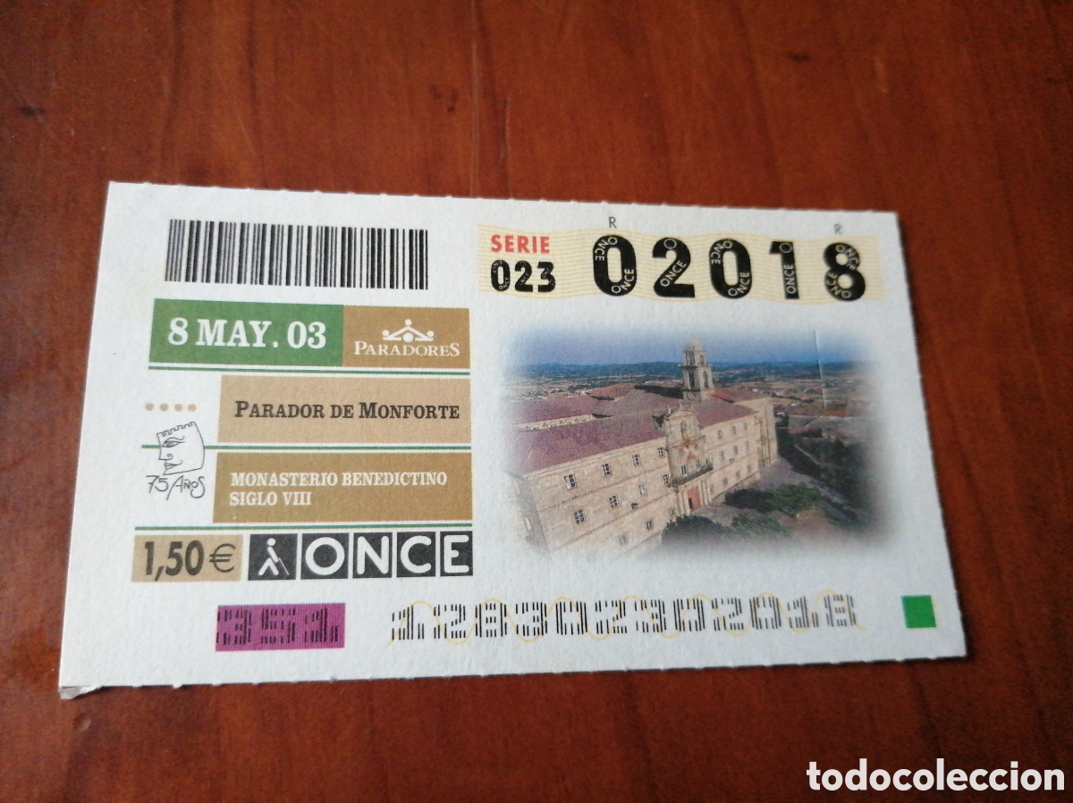Cupones ONCE: CUPON ONCE PARADORES 2003 PARADOR DE MONFORTE