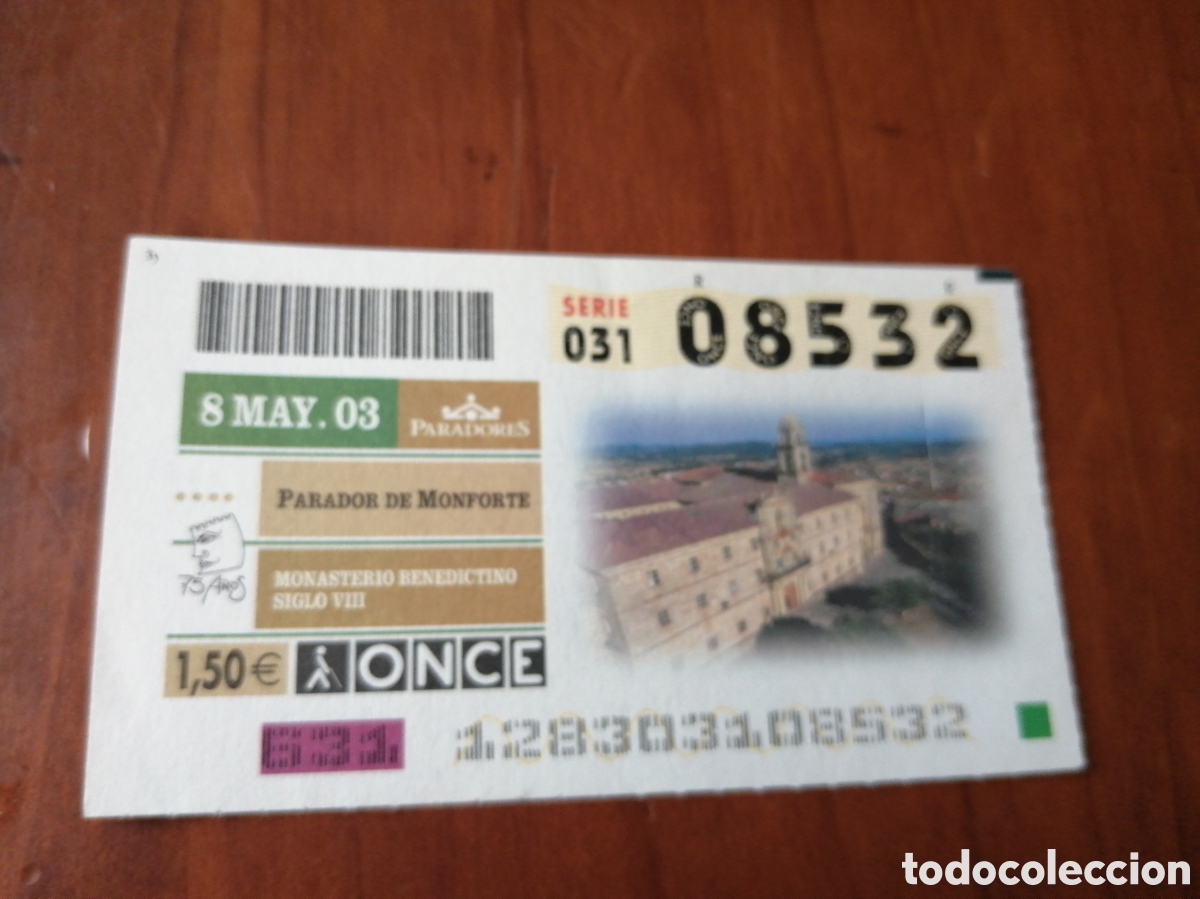 Cupones ONCE: CUPON ONCE PARADORES 2003 PARADOR DE MONFORTE