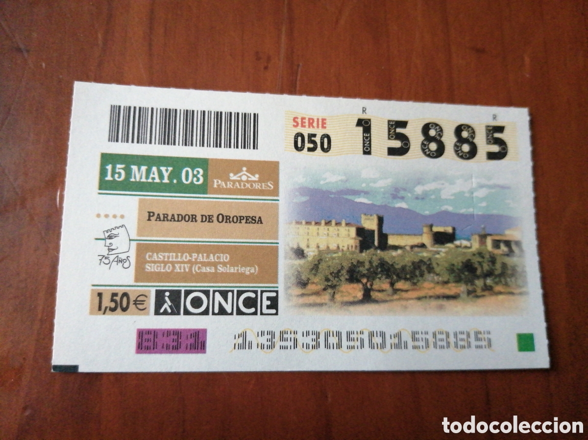 Cupones ONCE: CUPON ONCE PARADORES 2003 PARADOR DE OROPESA