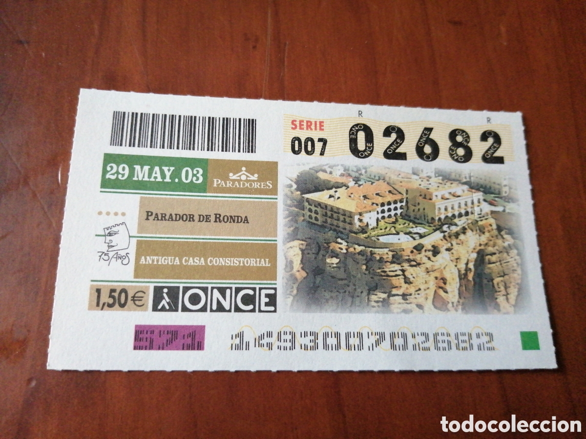 Cupones ONCE: CUPON ONCE PARADORES 2003 PARADOR DE RONDA