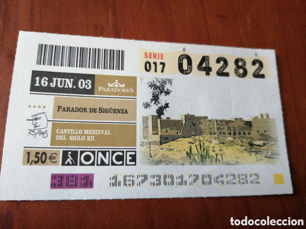 Cupones ONCE: CUPON ONCE PARADORES 2003 PARADOR DE SIGUENZA