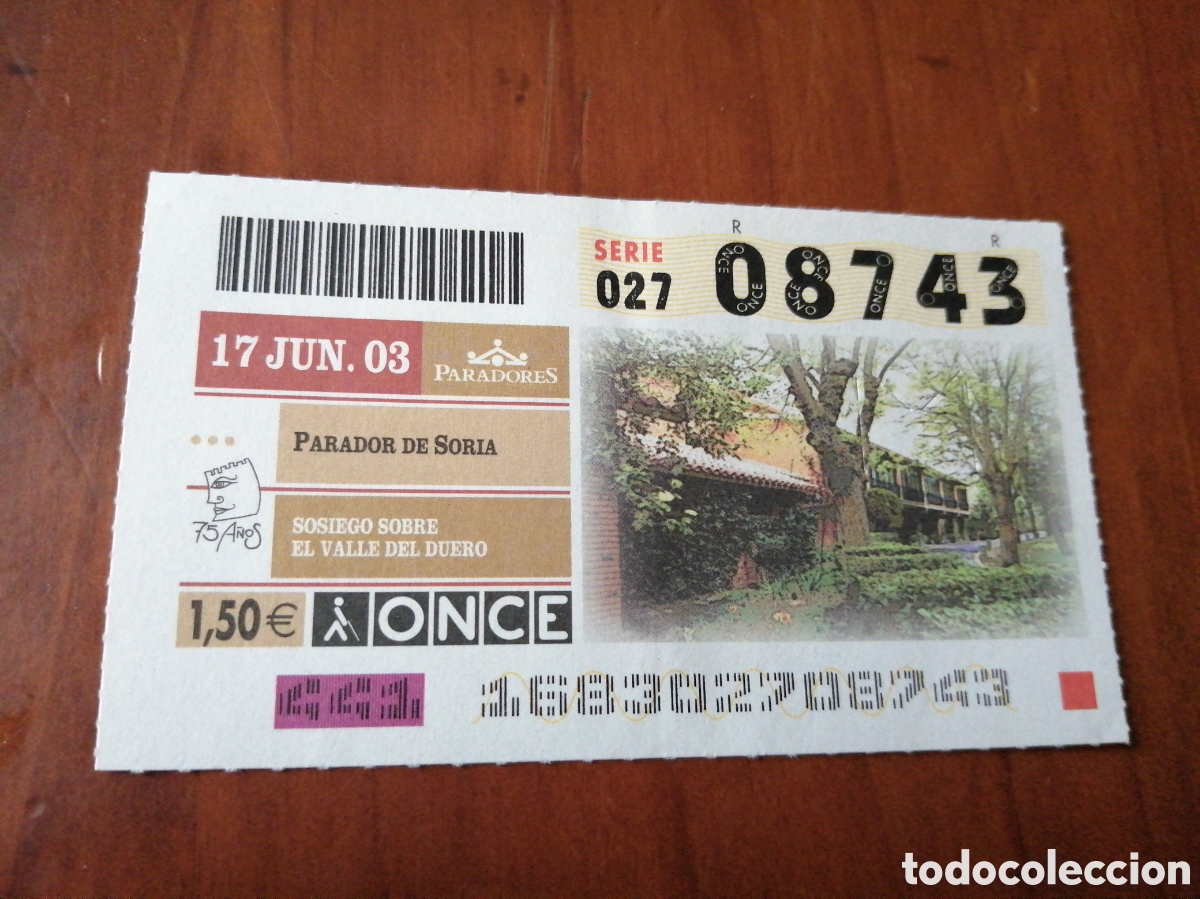 Cupones ONCE: CUPON ONCE PARADORES 2003 PARADOR DE SORIA
