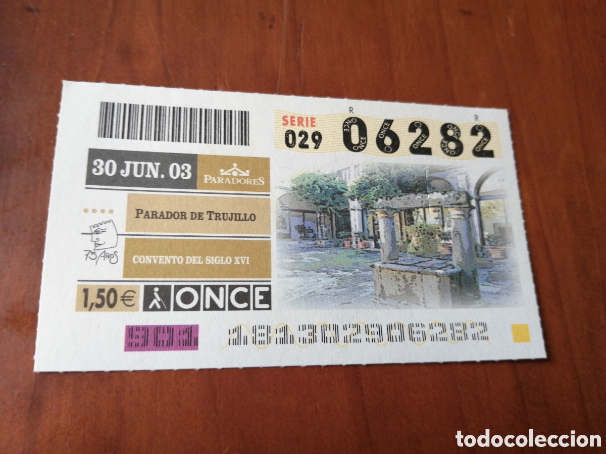 Cupones ONCE: CUPON ONCE PARADORES 2003 PARADOR DE TRUJILLO