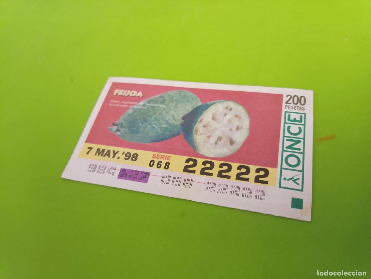 Cupones ONCE: Numero ONCE 22222 de 1998 - Foto 1