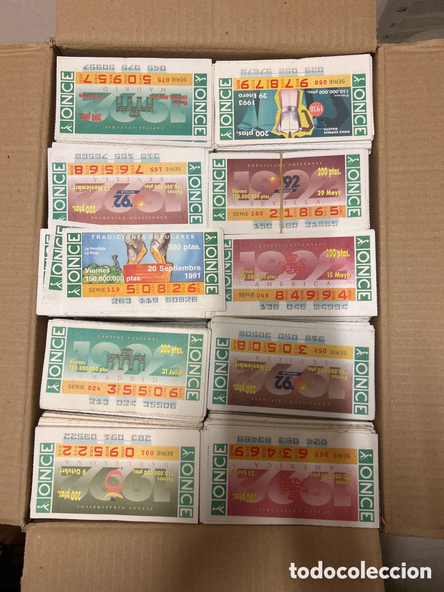 Cupones ONCE: Caja con 10 Mil cupones de los Viernes de la ONCE - Foto 1