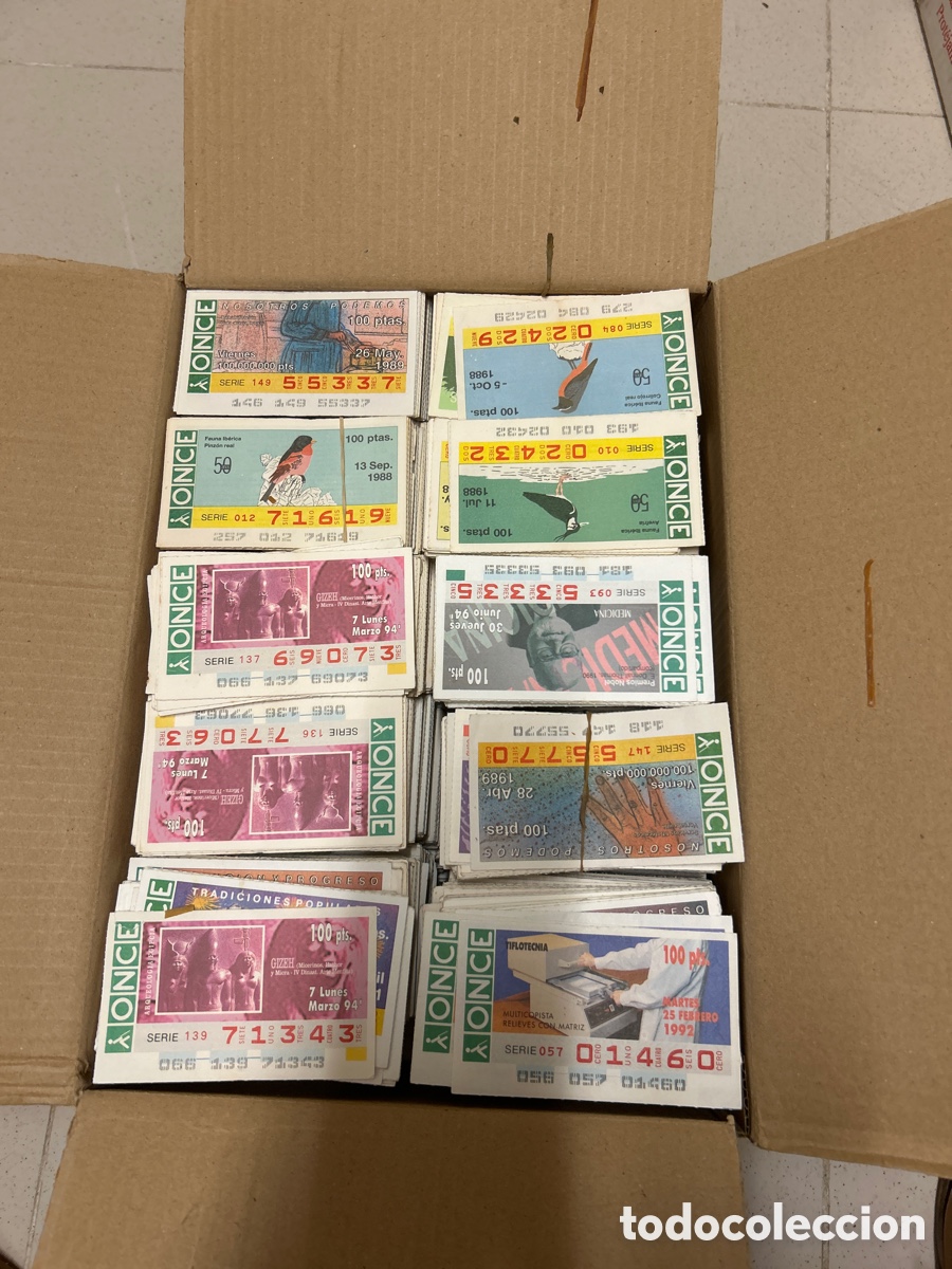 Cupones ONCE: Caja con 10 Mill cupones de la Once - Foto 1