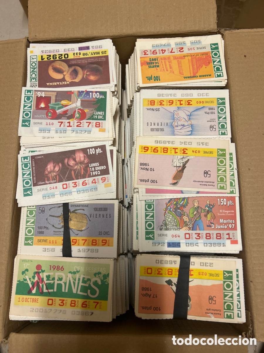 Cupones ONCE: Caja con 10 Mil cupones de la ONCE - Foto 1