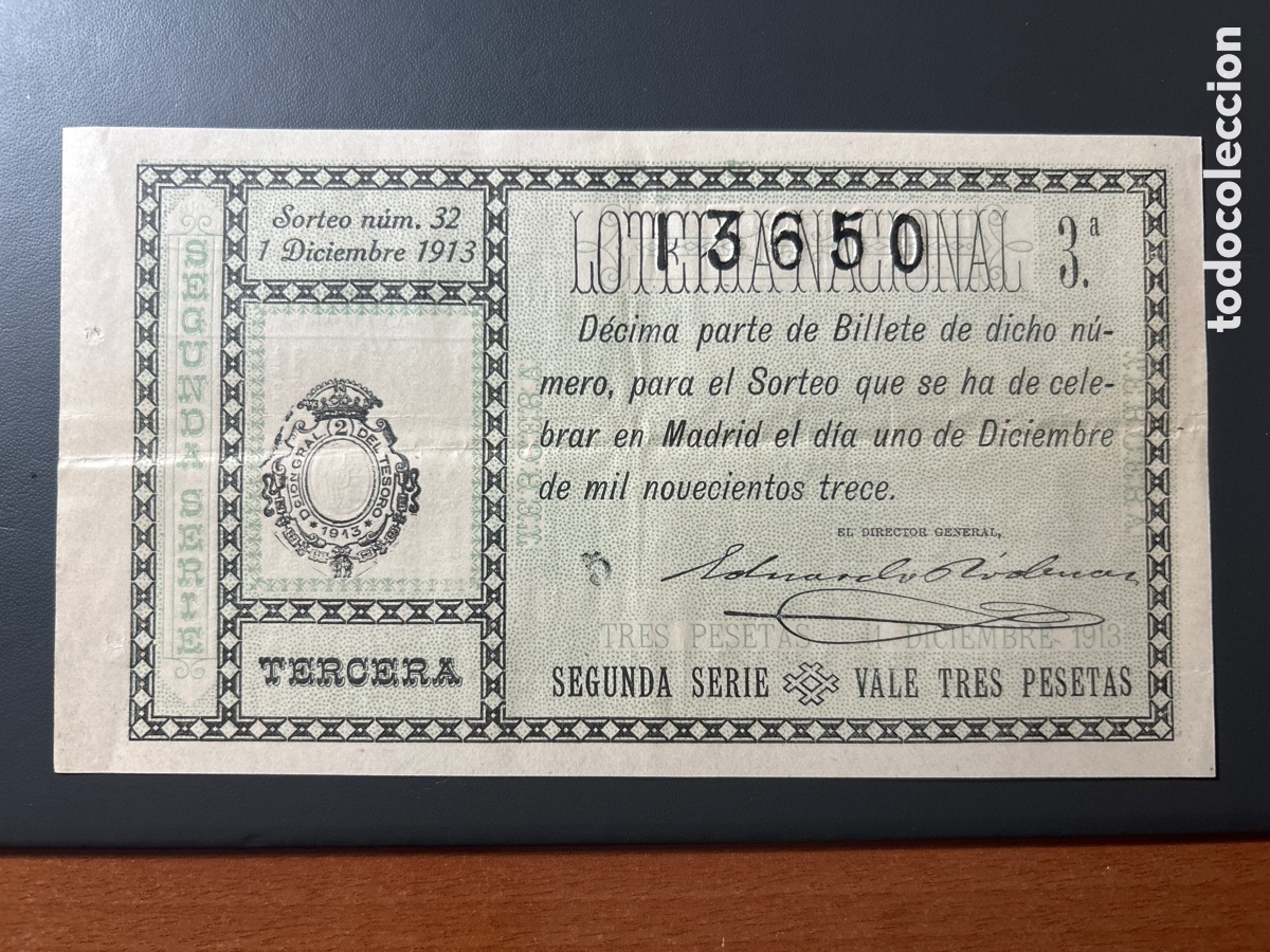 Cupones ONCE: Loteria A&ntilde;o 1913 Sorteo 32 - Foto 1