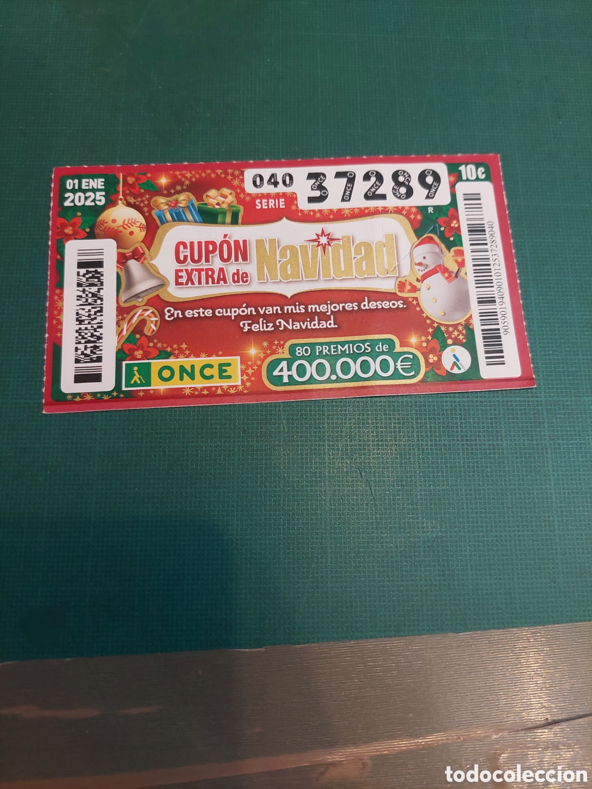 Cupones ONCE: ONCE 2025 CUPON NAVIDAD EXTRA - Foto 1