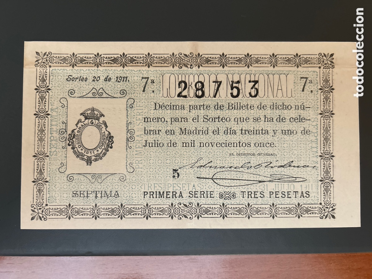 Cupones ONCE: Loteria A&ntilde;o 1911 Sorteo 20 - Foto 1