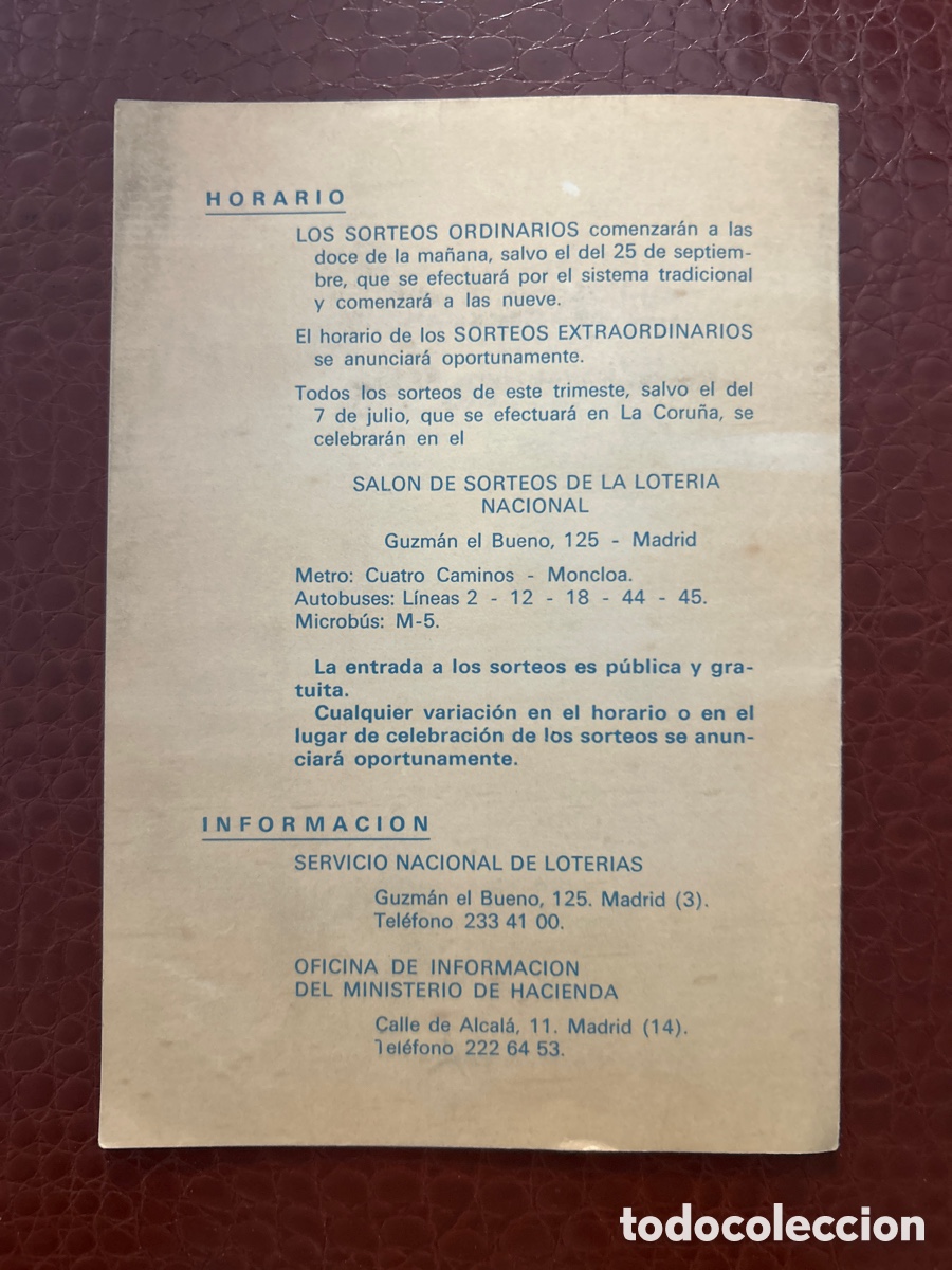 Cupones ONCE: Programa de Sorteos 1970 tercer trimestre - Foto 7