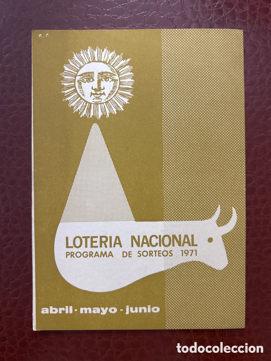 Cupones ONCE: Programa De Sorteos Loter&iacute;a Nacional 1971 Segundo Trimestre - Foto 1