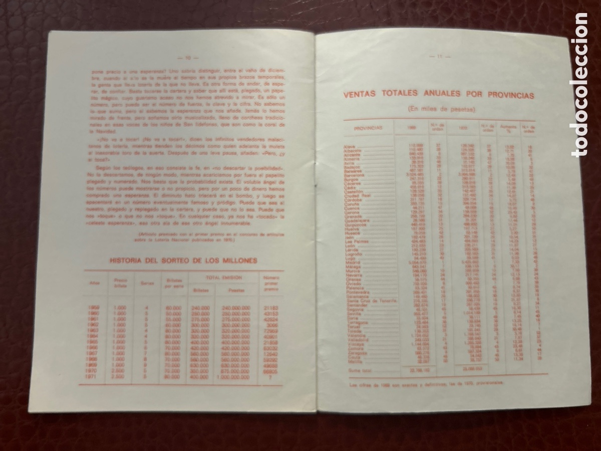 Cupones ONCE: Programa de Sorteos Loter&iacute;a Nacional 1971 tercer trimestre - Foto 8