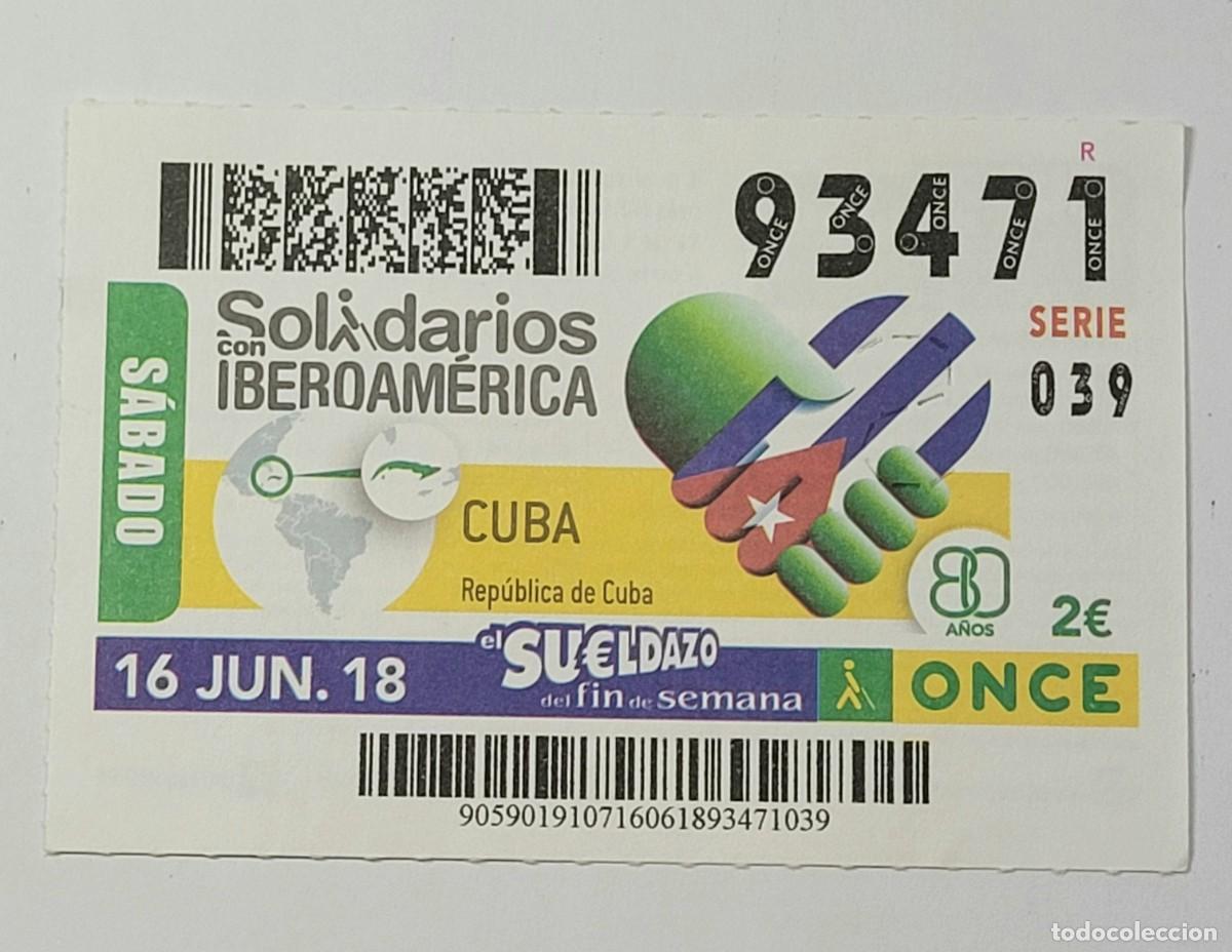 Cupones ONCE: CUPON DE LA ONCE 16 JUNIO 2018 - Foto 1
