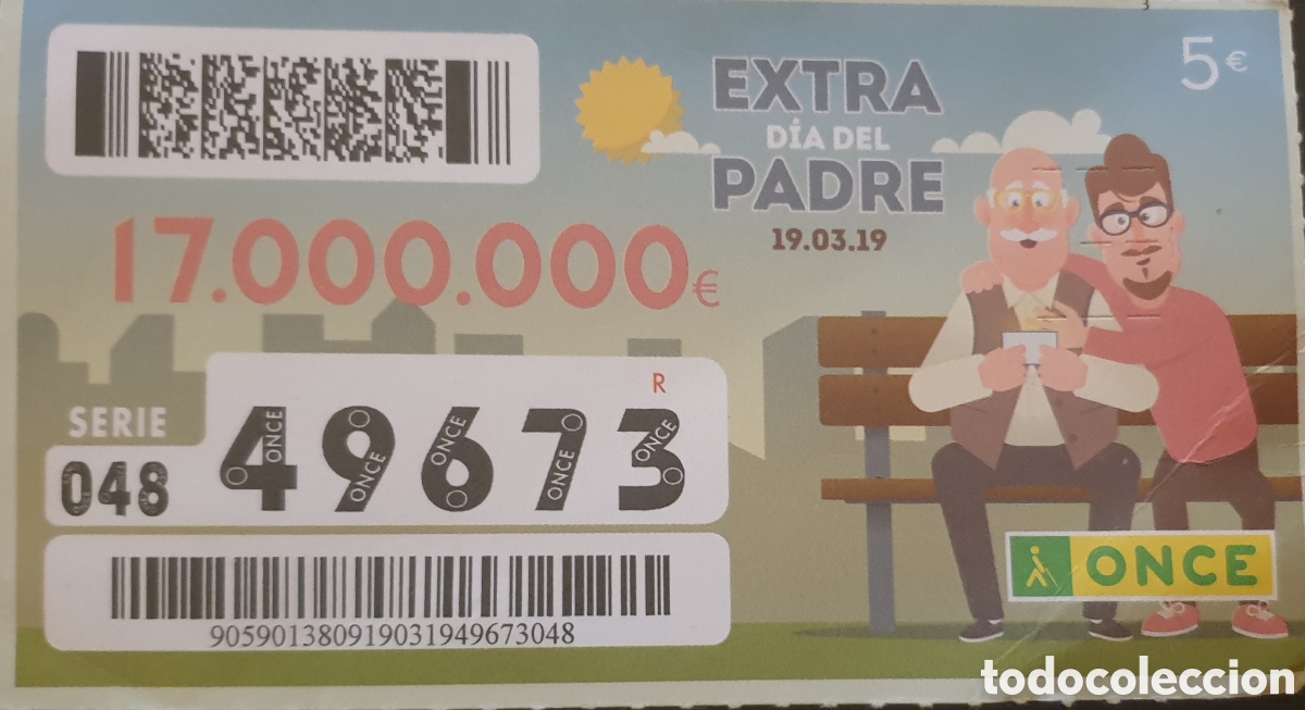 Cupones ONCE: CUPON ONCE EXTRA DEL PADRE 2019 - Foto 1