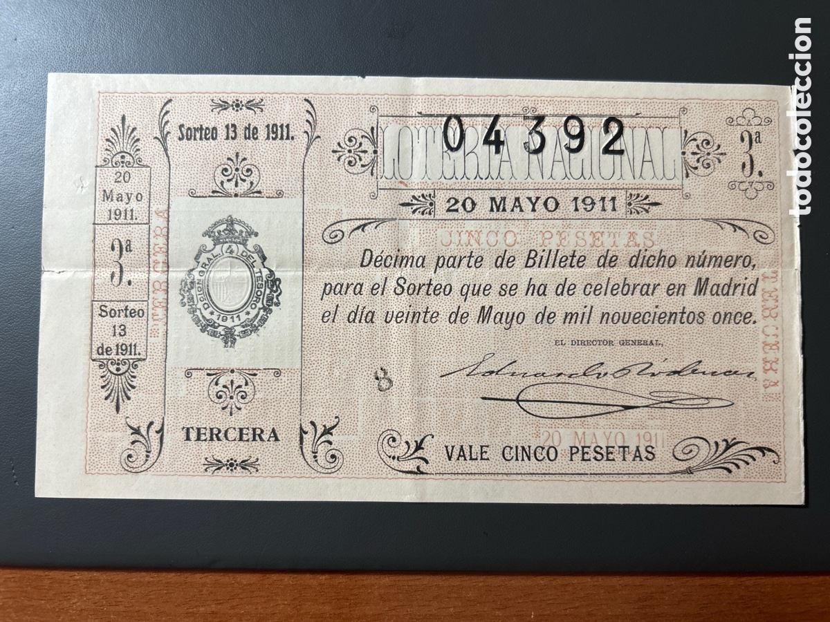 Cupones ONCE: Loteria A&ntilde;o 1911 Sorteo 13 - Foto 1