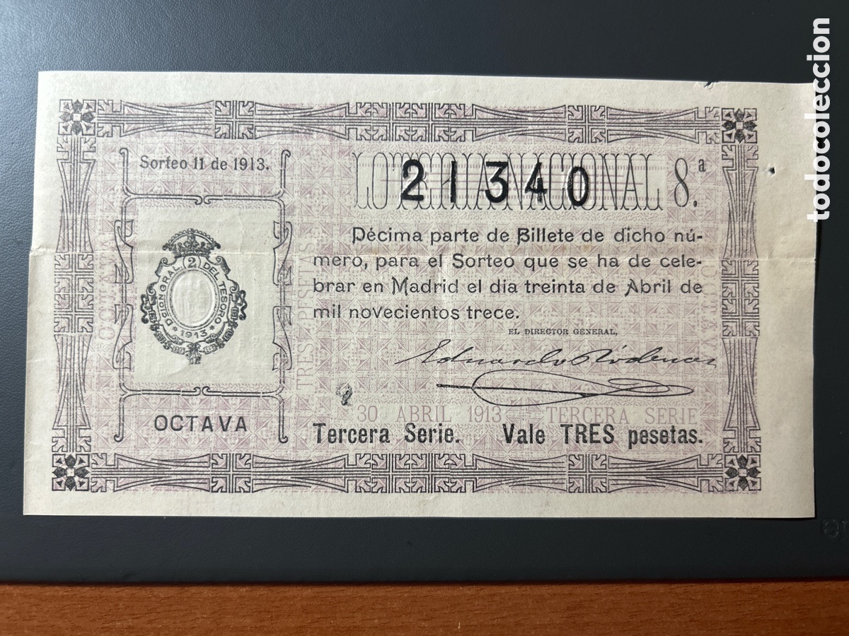 Cupones ONCE: Loteria A&ntilde;o 1913 Sorteo 11 - Foto 1