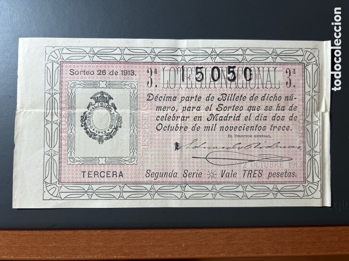 Cupones ONCE: Loteria A&ntilde;o 1913 Sorteo 26 - Foto 1