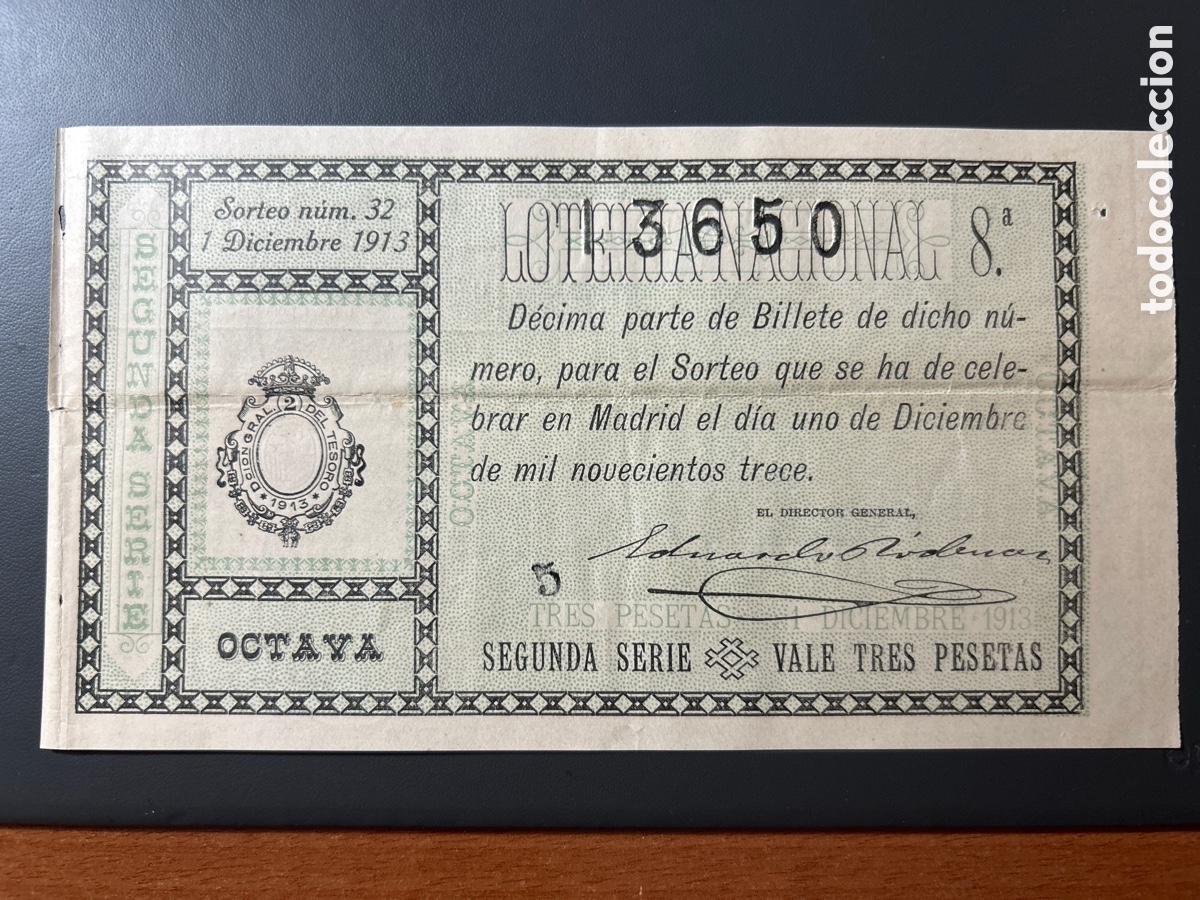 Cupones ONCE: Loteria A&ntilde;o 1913 Sorteo 32 - Foto 1