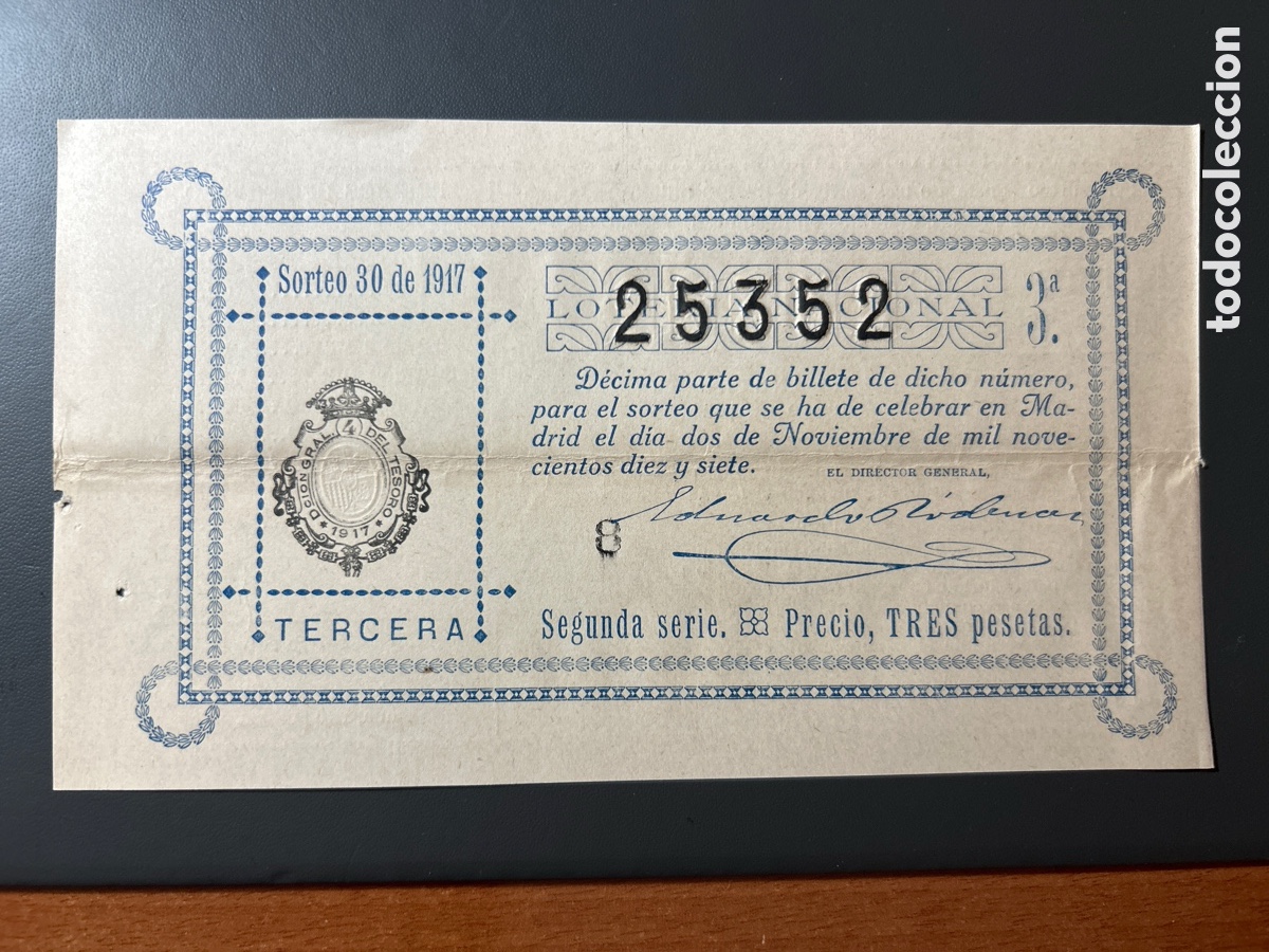 Cupones ONCE: Loteria A&ntilde;o 1917 Sorteo 30 - Foto 1