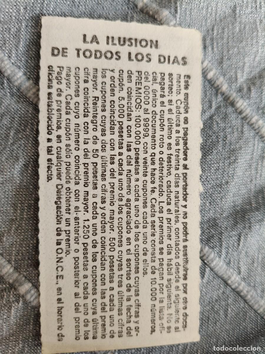 Cupones ONCE: CUPON ONCE 2 DE DICIEMBRE DE 1985 - Foto 2