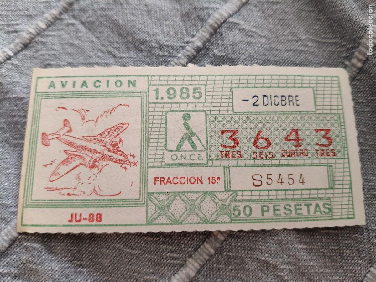 Cupones ONCE: CUPON ONCE 2 DE DICIEMBRE DE 1985 - Foto 1