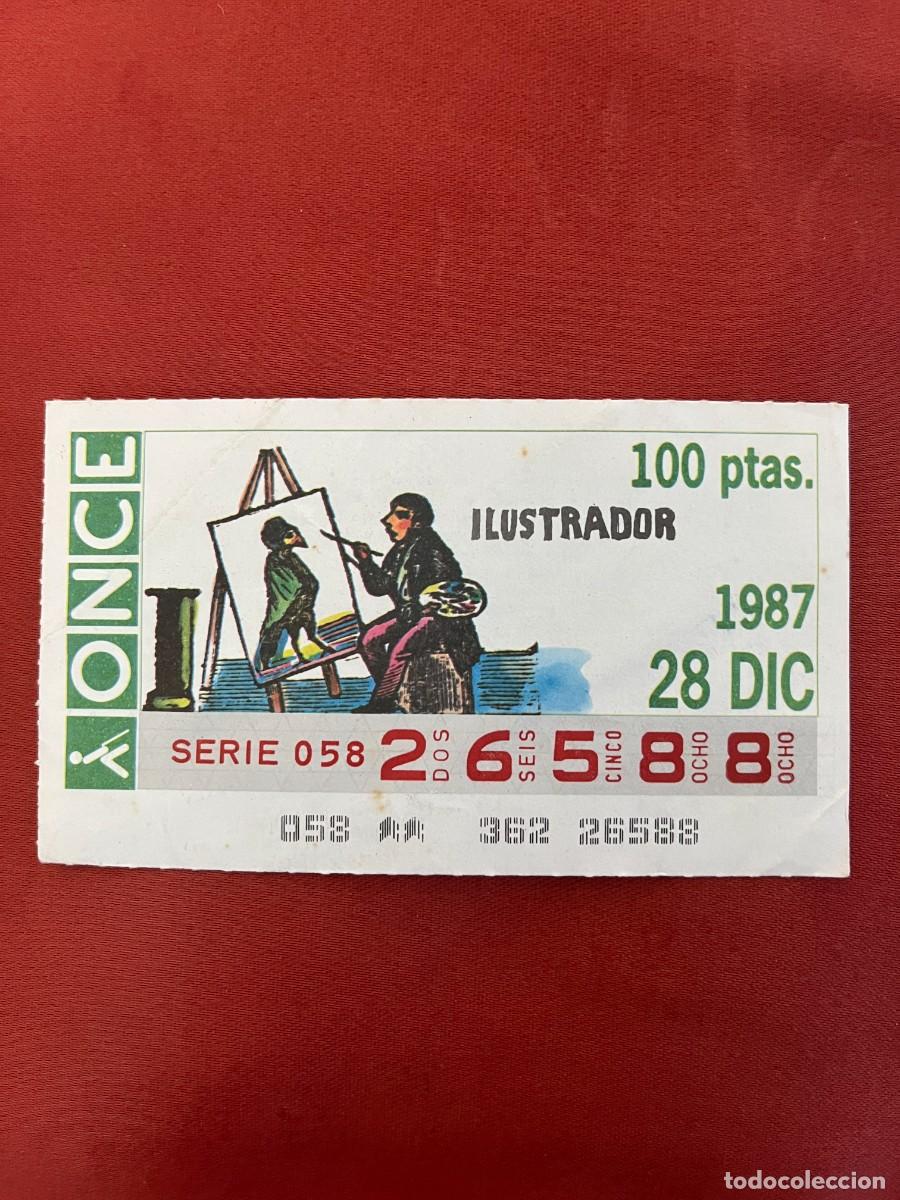 Cupones ONCE: CUPON ONCE _28 DIC 1987 - Foto 1