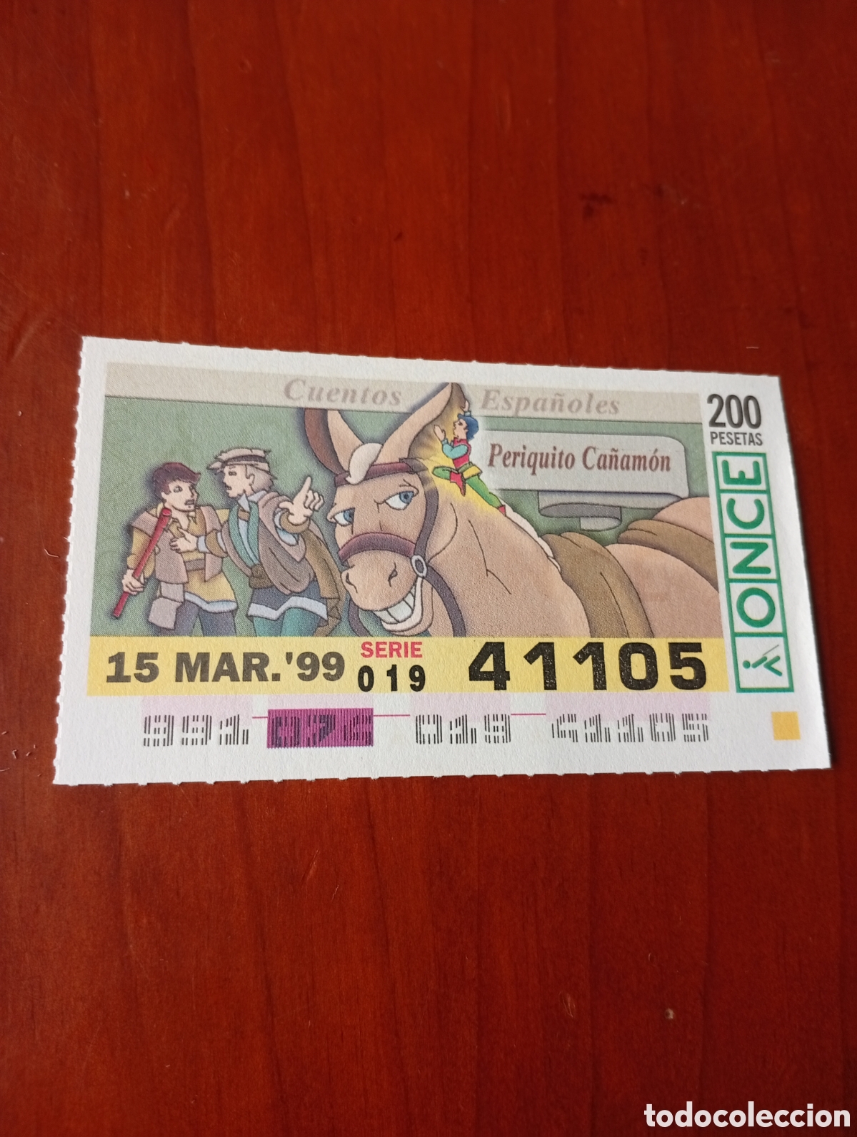 Cupones ONCE: CUPON ONCE CUENTOS ESPA&Ntilde;OLES PERIQUITO CA&Ntilde;AMON - Foto 1