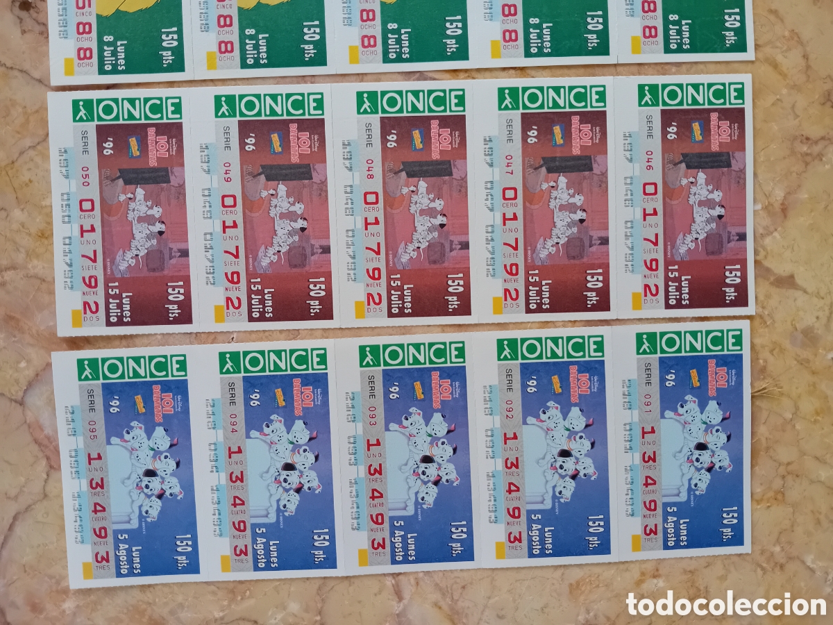 Cupones ONCE: cupones once 101 dalmatas 1996 - Foto 4