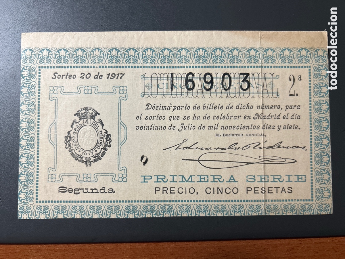 Cupones ONCE: Loteria A&ntilde;o 1917 Sorteo 20 - Foto 1