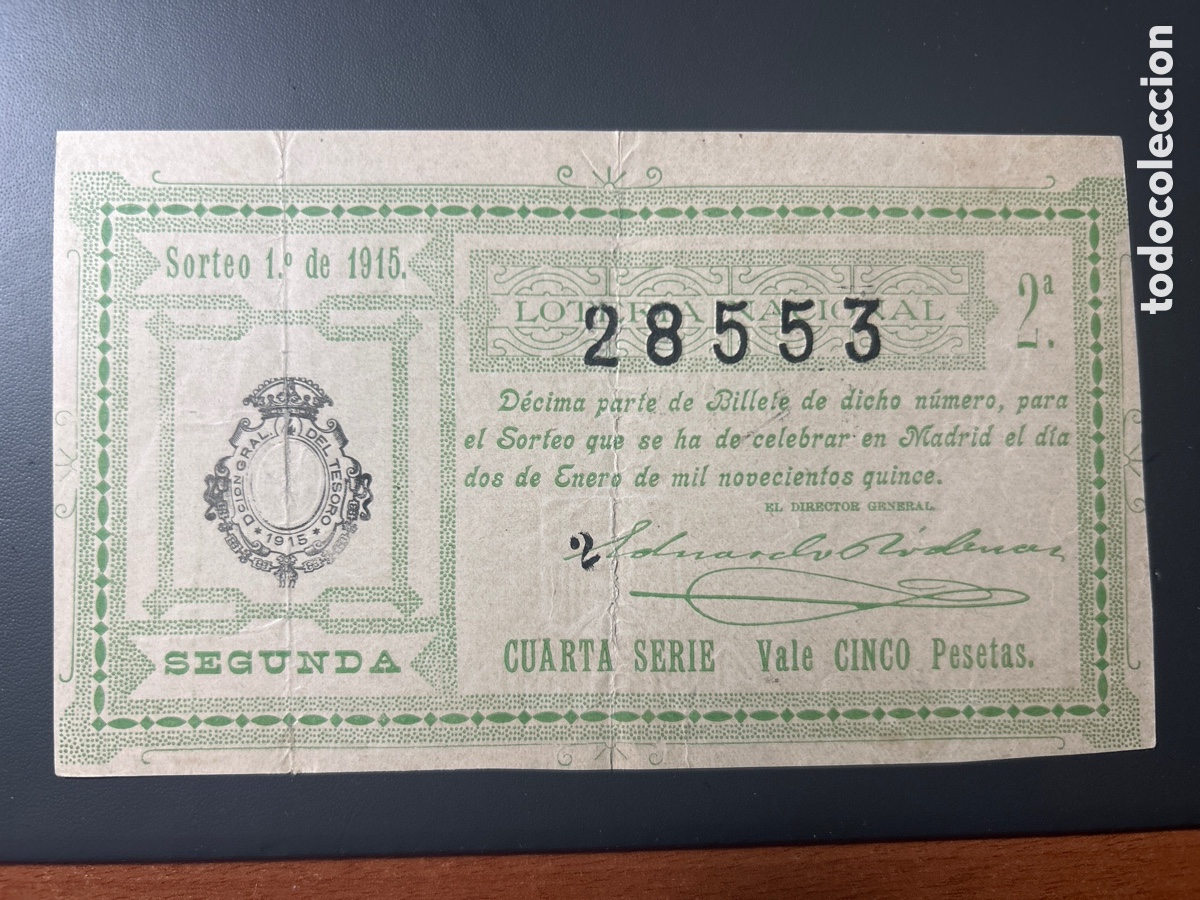 Cupones ONCE: Loteria A&ntilde;o 1916 Sorteo 1 - Foto 1