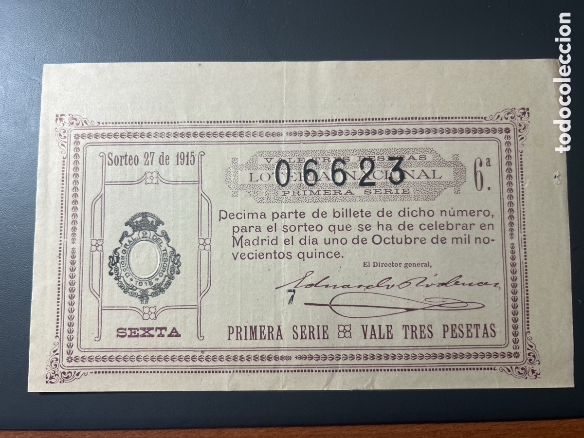 Cupones ONCE: Loteria A&ntilde;o 1915 Sorteo 27 - Foto 1