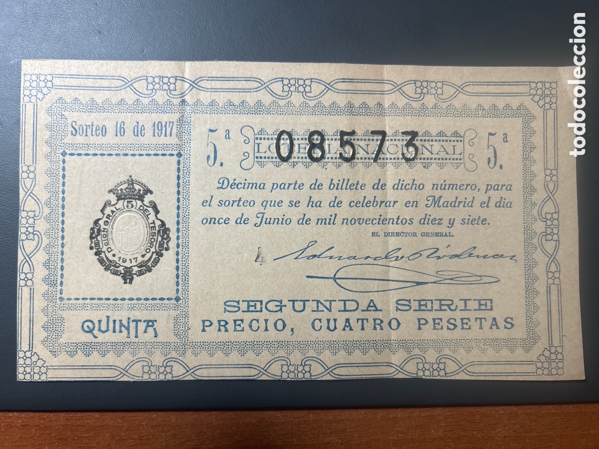 Cupones ONCE: Loteria A&ntilde;o 1917 Sorteo 16 - Foto 1