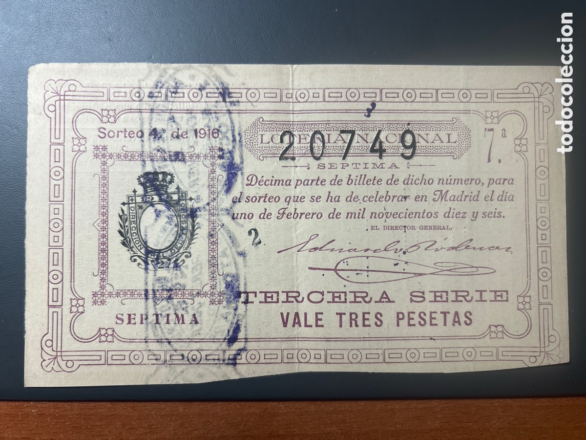 Cupones ONCE: Loteria A&ntilde;o 1916 Sorteo 4 - Foto 1