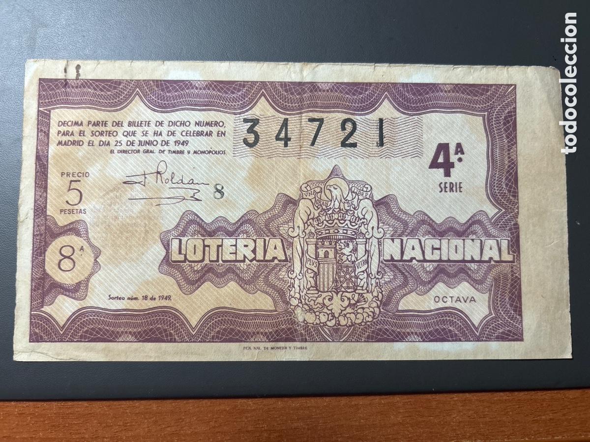 Cupones ONCE: Loteria A&ntilde;o 1949 Sorteo 18 - Foto 1