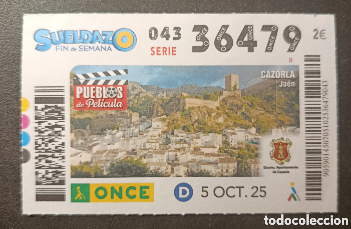 Cupones ONCE: N&deg; 36479 (5/OCTUBRE/2025)-JA&Eacute;N - Foto 1